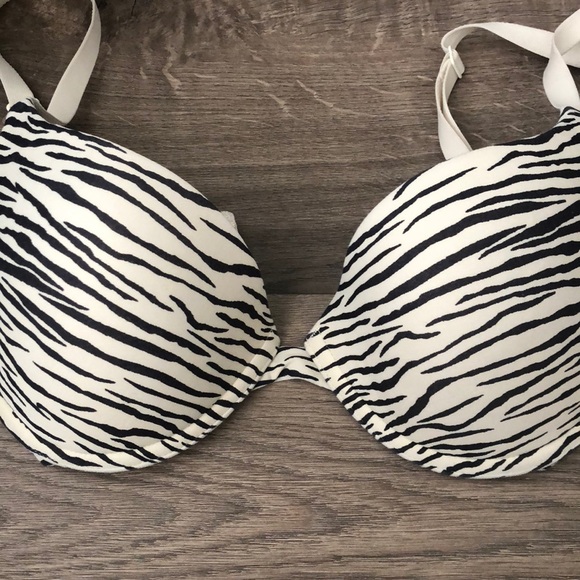 CALVIN KLEIN 34C ZEBRA PUSH-UP - Picture 2 of 5